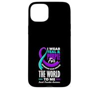 I Wear Teal & Purple For Someone Who Means The World To Me Case for iPhone 15 Plus