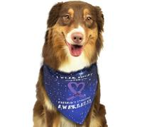 I Wear Violet for Hodgkin's Lymphoma Awareness Soft Dog Bandana Scarf Triangle Kerchief Pet Accessories for Dogs & Cats58