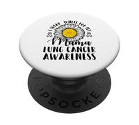 I wear white for my Father Dad Papa Lung Cancer PopSockets Adhesive PopGrip