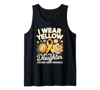 I Wear Yellow for My Daughter Sarcoma Cancer Awareness Tank Top