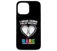 I Wear Zebra for My Brother Rare Disease Awareness Day 2026 Case for iPhone 13 Pro Max
