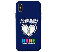 I Wear Zebra for My Cousin Rare Disease Awareness Day 2026 Case for iPhone X/XS