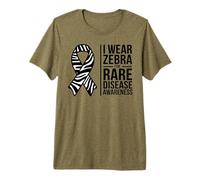 I Wear Zebra for Rare Disease Awareness Day 2026 Premium T-Shirt