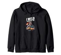 I Weld Therefore I Am Funny Welder Welding Humor Zip Hoodie