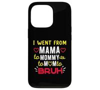 I Went From Mama To Mommy To Mom To BRUH Funny Motherhood Case for iPhone 13 Pro