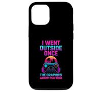 I Went Outside Gamer Dad Fathers Day Video Gaming Son Case for iPhone 12/12 Pro