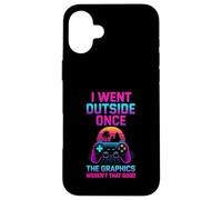 I Went Outside Gamer Dad Fathers Day Video Gaming Son Case for iPhone 16 Plus
