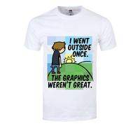 I Went Outside Once The Graphics Werent Great White Mens T-Shirt