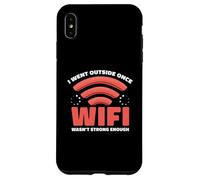 I Went Outside Once WiFi Wasn't Strong Enough Humor Case for iPhone XS Max