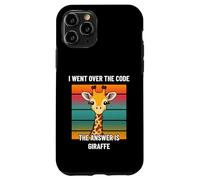 I Went Over The Code Answer is Giraffe Game Programmer Case for iPhone 11 Pro