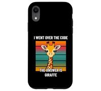 I Went Over The Code Answer is Giraffe Game Programmer Case for iPhone XR