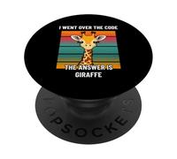 I Went Over The Code Answer is Giraffe Game Programmer PopSockets Adhesive PopGrip