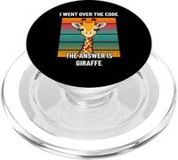 I Went Over The Code Answer is Giraffe Game Programmer PopSockets PopGrip for MagSafe