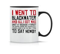 I Went To Blackwater Classic Magic Ceramic Coffee Tea Cup White Black Pink 330 ml