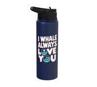 I Whale Always Love You Stainless Steel Insulated Water Bottle