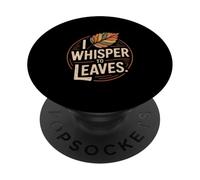 I Whisper To Leaves Fall Leaf Autumn Nature PopSockets Adhesive PopGrip