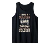 I Will Always Be A Soldier Vintage Men Veteran Tank Top