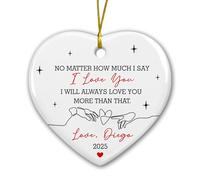 I Will Always Love You More Than That Tree Decorations Beautiful Xmas Hanging Ornament Decorative Xmas Pendant For Office Kitchen New Years