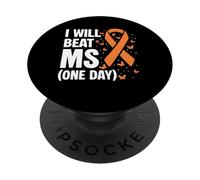 I Will Beat MS Multiple Sclerosis Awareness PopSockets Adhesive PopGrip