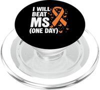 I Will Beat MS Multiple Sclerosis Awareness PopSockets PopGrip for MagSafe