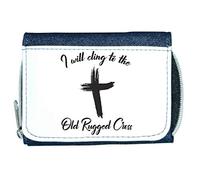 I Will Cling to The Old Rugged Cross Religious Faith Quote [FHSVG] Ladies Purse