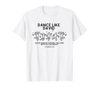 I Will Dance Like David Danced Subtle Christian Faith Gospel Value Graphic T-Shirt, Men, White, XL