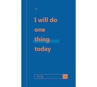 I will do one thing today: TO-DO List Pocket Notebook / mini / funny / handy