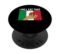 I Will Eat That Meatball Italian Kitchen Lover Italy PopSockets Adhesive PopGrip
