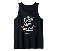 I Will Fear No Evil Psalm 23 4 Tank Top