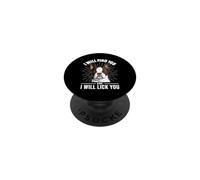 I Will Find You And I Will Lick You - Boston Terrier Lover PopSockets Adhesive PopGrip