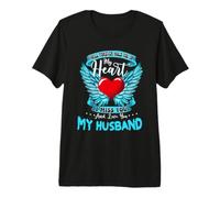 I Will Forever Hold You in My Heart I Love & Miss My Husband Premium T-Shirt