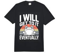 I Will Get to It Eventually Lazy Frog Retro Comfort Colors Adult Heavyweight T-Shirt