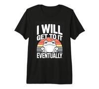 I Will Get to It Eventually Lazy Frog Retro Premium T-Shirt