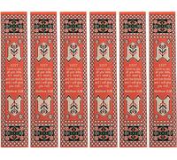 I Will Give You Rest, Bulk Pack of 6 Woven Fabric Christian Bookmarks, Silky Soft Matthew 11:28 Flexible Bookmarker for Novels Books and Bibles, Traditional Turkish Woven Design, Memory Verse Gift