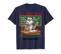 I Will Just Wait Until Its Quiet Opossum Meme Teacher Life T-Shirt