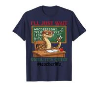 I Will Just Wait Until Its Quiet Snake Meme Teacher Life T-Shirt