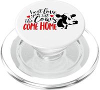 I Will Love You Till The Cows Come Home Funny Valentines Day PopSockets PopGrip for MagSafe