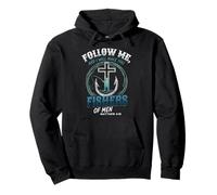 I Will Make You Fishers Of Men Fisherman Religious Fishing Pullover Hoodie
