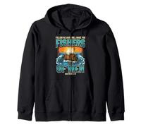 I Will Make You Fishers Of Men Fisherman Religious Fishing Zip Hoodie