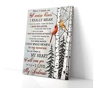 I Will Miss You As Long As I Live Cardinal Love Canvas Prints Wall Art
