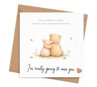 I Will Miss You Card with Envelope, Heartfelt Goodbye Card for Friend, Moving Away Card, Going Away Farewell Card for Colleague, Work Friend, Close Friend, New Chapter or Long Distance Friendship