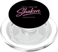 I Will Not Be Shaken Psalm Bible Verse Pink Strength Jesus PopSockets PopGrip for MagSafe
