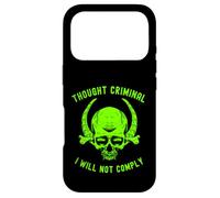 I Will Not Comply Skull Free Speech Thought Criminal Case for iPhone 17 Pro