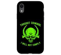 I Will Not Comply Skull Free Speech Thought Criminal Case for iPhone XR