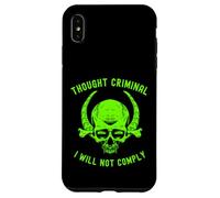 I Will Not Comply Skull Free Speech Thought Criminal Case for iPhone XS Max