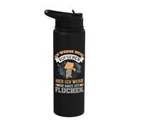I Will not give up but Will Swear All the time Stainless Steel Insulated Water Bottle