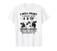 I Will Paint a House with a q-tip Before I Worry About why T-Shirt