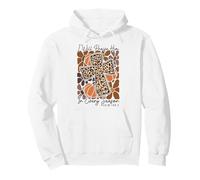 I-Will Praise Him In Every Season Boho Floral Cross Faith Pullover Hoodie