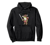 I Will Protect And Nourish My Inner Child Frog Humor Fantasy Pullover Hoodie
