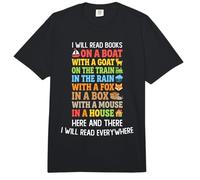 I Will Read Book on Boat Funny Kids Book Reading Comfort Colors Adult Heavyweight T-Shirt